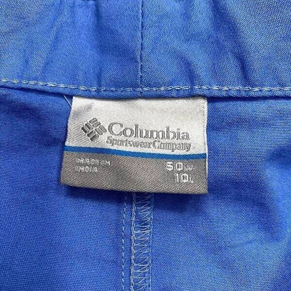 NWT Columbia PFG Bonehead II Shorts 50 Blue Flat Front Fish Golf Mens UPF 30 - Picture 6 of 8